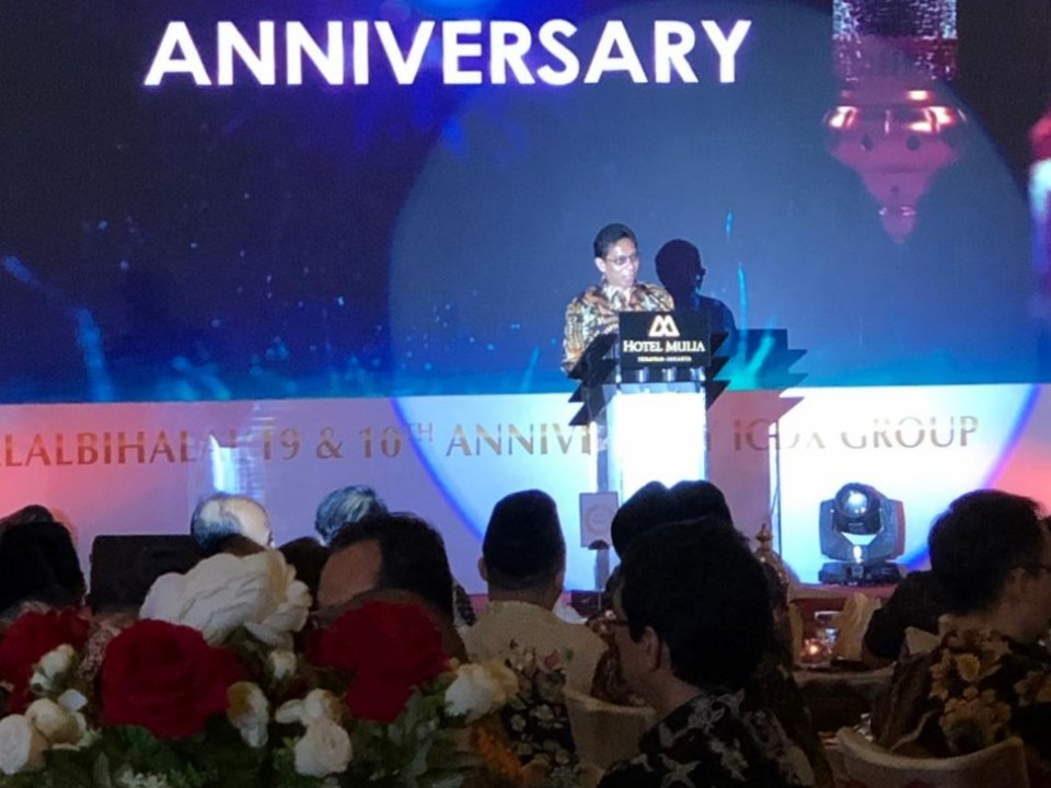 Indonesia Commodity & Derivatives Exchange (ICDX) Group, gelar halal bihalal dalam rangka 10 tahun anniversary, di Hotel Mulia, Jakarta, Rabu (03/07/2019).