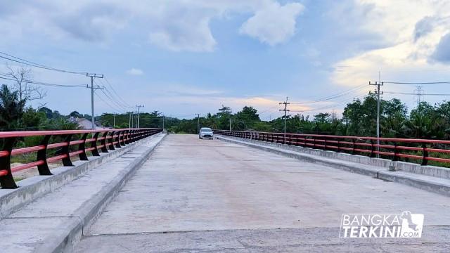 Jembatan Fly Over di Desa Nibung, Bangka Tengah. (Ilham/Bangka Terkini).