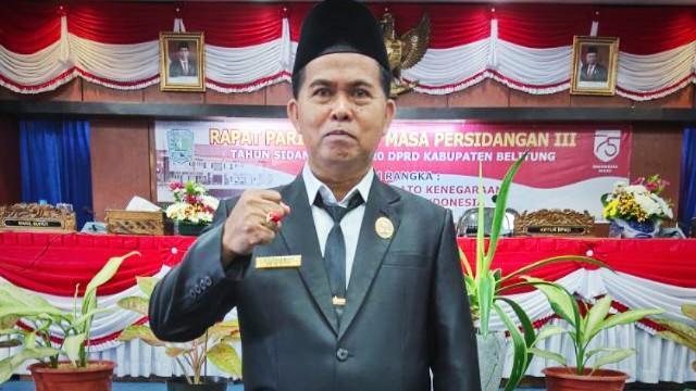 Anggota Komisi II DPRD Kabupaten Belitung, Sukirman.