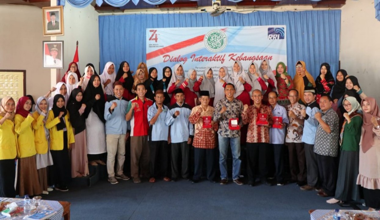 BKPRMI Bangka Gelar Dialog Interaktif Kebangsaan dengan tema 'Pemersatu Umat Pasca Pemilu', di Gedung Wanita Sungailiat, Sabtu (27/07/2019).