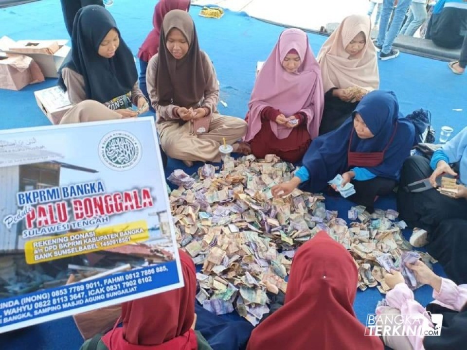 Dewan Perwakilan Daerah Badan Komunikasi Pemuda Remaja Masjid Indonesia (DPD BKPRMI) Kabupaten Bangka, kembali menyalurkan Donasi bantuan bagi korban musibah Gempa Palu dan Donggala, Kamis (01/11/2018).