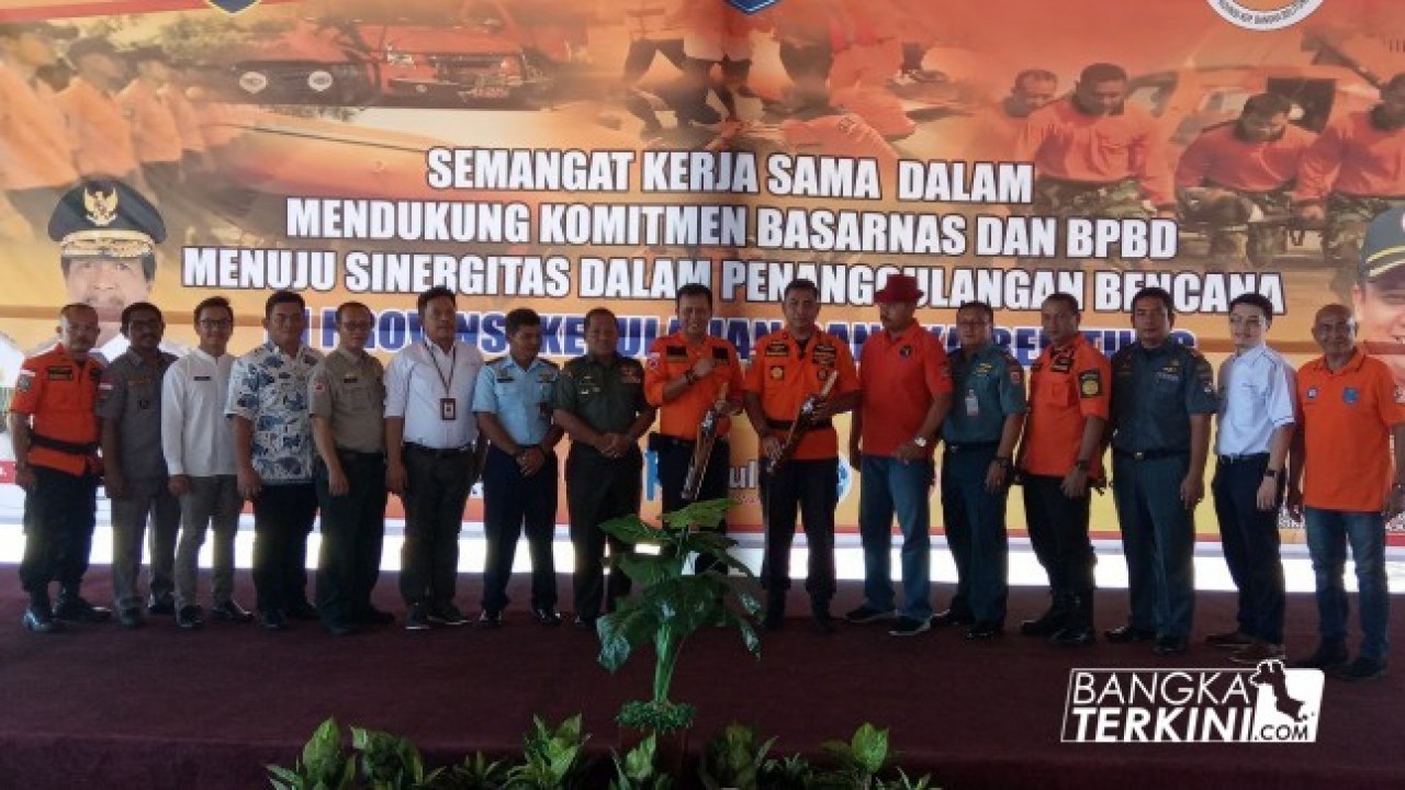 BPBD Bangka Belitung dan Basarnas Latihan Bersama Penanggulangan Bencana dengan melibatkan komunitas