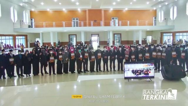 Bupati Algafry Rahman Lantik 8 Pejabat Pimpinan Tinggi Pratama di Bangka Tengah. (Ilham/Bangka Terkini)