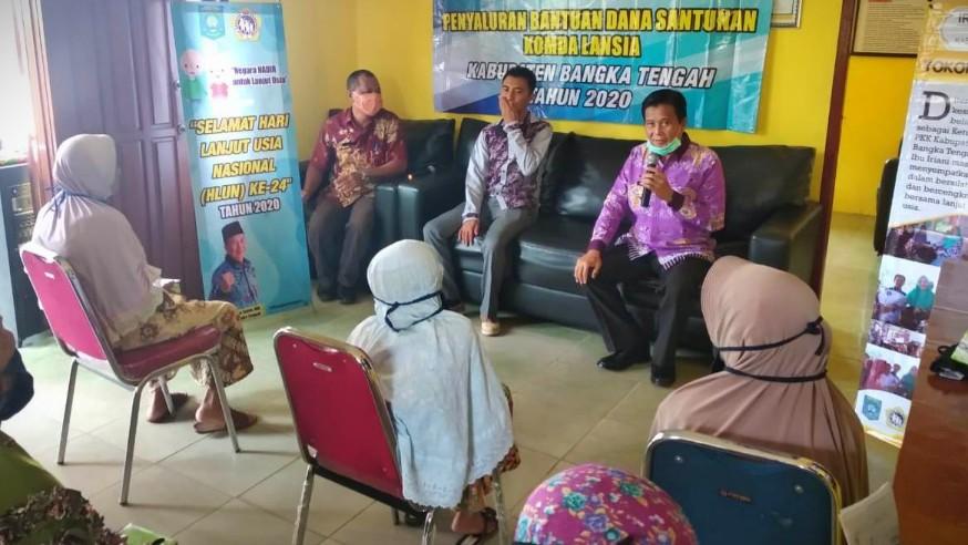 Bupati Bangka Tengah, Ibnu Saleh jelaskan bantuan Komisi Daerah Lanjut Usia (Komda Lansia)