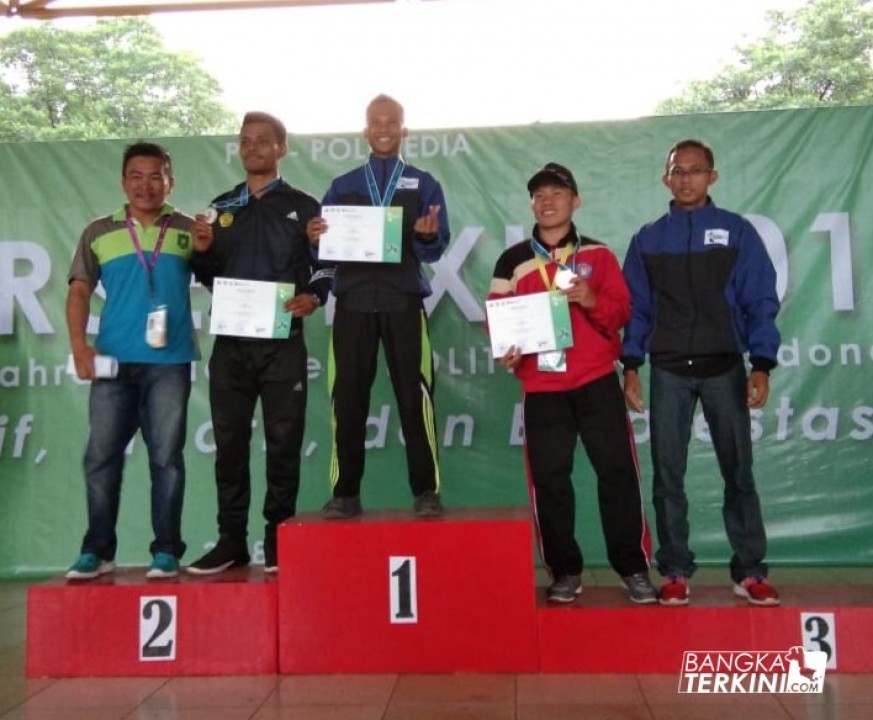 Olahraga atletik kembali mengharumkan nama Bangka Belitung di ajang Nasional, pada kejuaraan Perseni XII Politeknik di Stadion Universitas Indonesia, Depok, Selasa (04/09/2018).