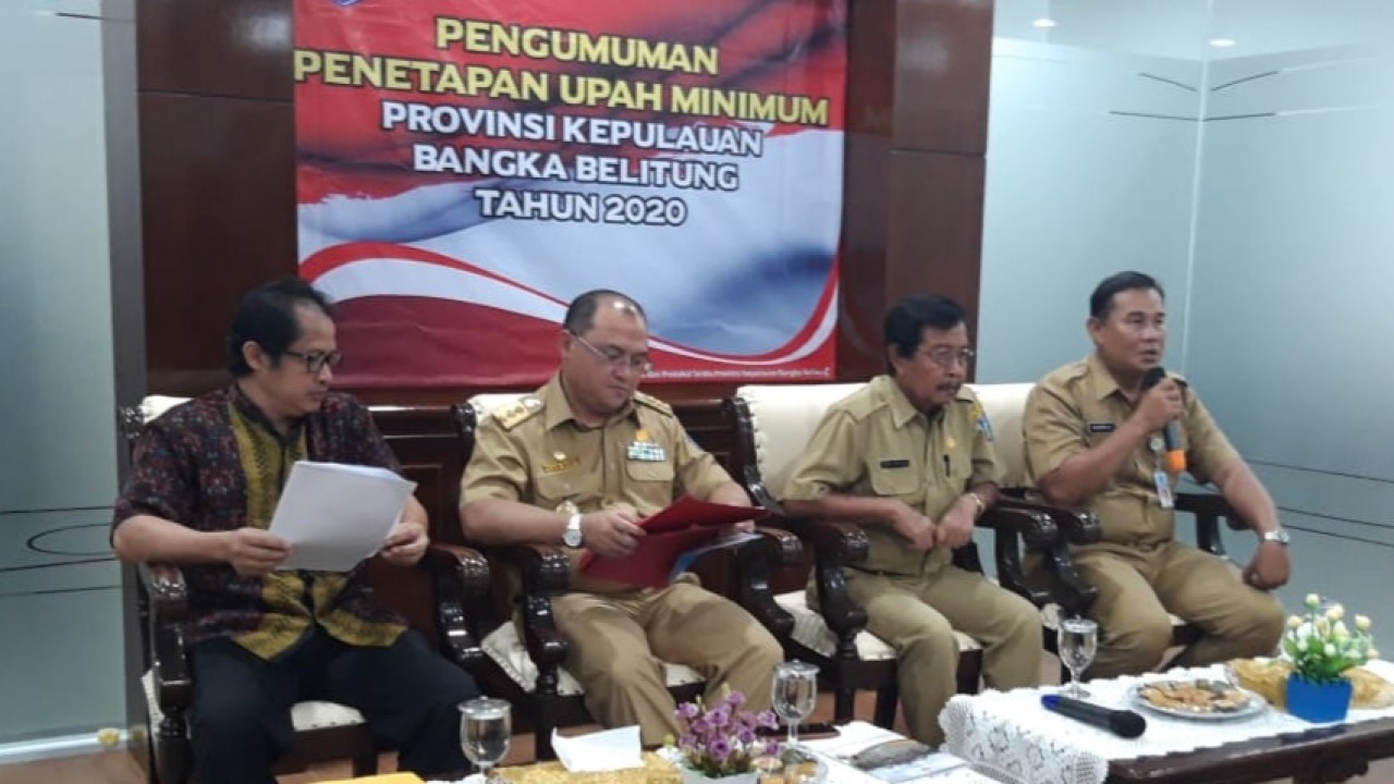 Penetapan UMP Provinsi Kepulauan Bangka Belitung, Senin (28/10/2019).