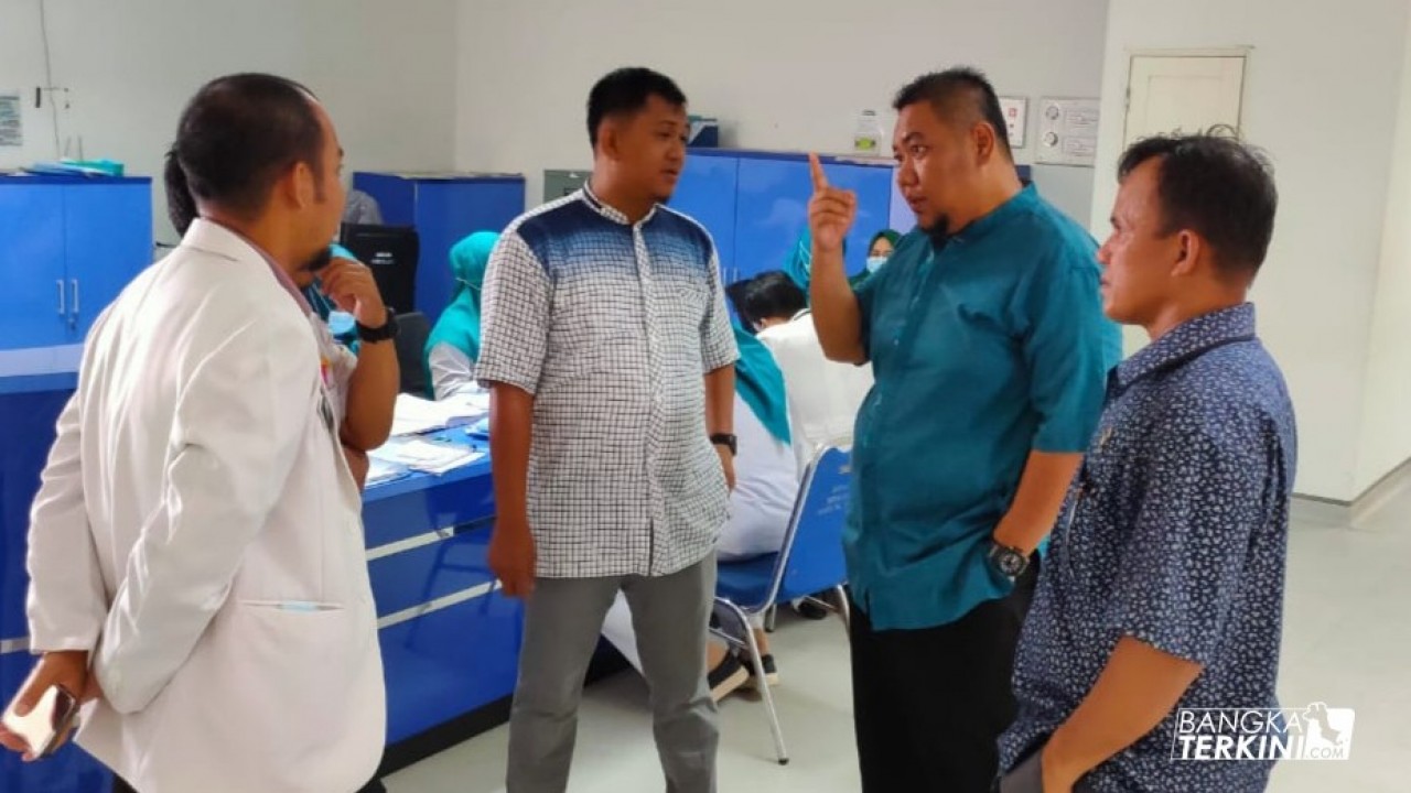 Fraksi PKS DPRD Pangkalpinang, Cek Kesiapan RSUDH Tangani Corona, Senin (16/03/2020).