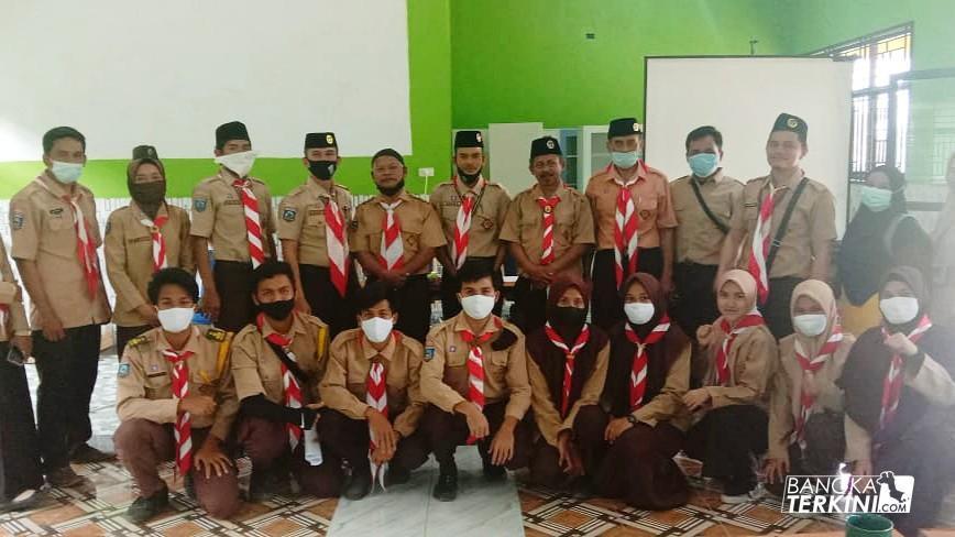 Kwartir Ranting (Kwarran) Simpang Rimba Kwarcab Bangka Selatan menggelar Rapat Kerja sekaligus Rapat Koordinasi pencapaian pramuka garuda, Selasa (05/01/2021).