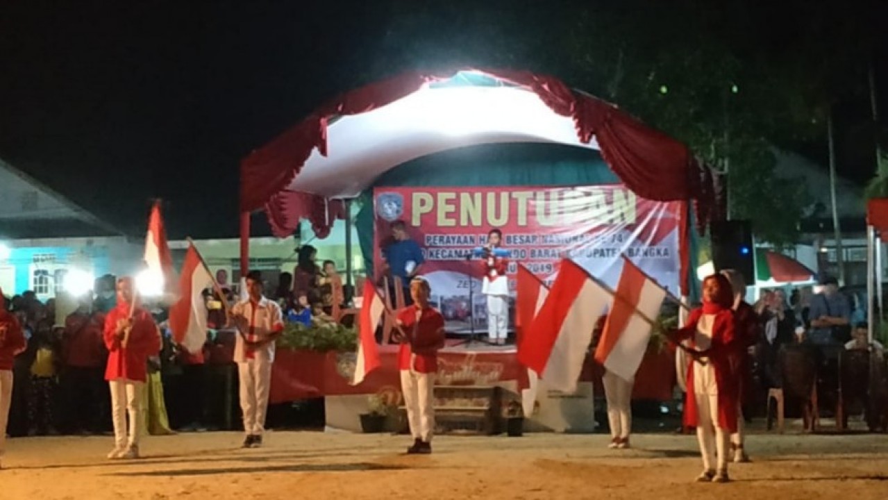Penutupan Perayaan Hari Besar Nasional (PHBN) di Desa Zed, Kecamatan Mendo Barat Kabupaten Bangka, Minggu (15/09/2019).