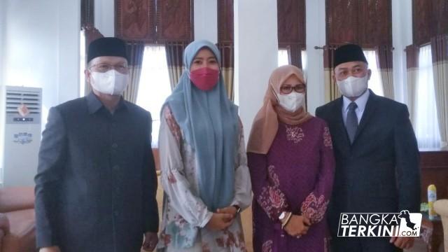 Bupati Bangka Tengah, Algafry Rahman/Istri dan Wakil Bupati Bangka Tengah Herry Erfian/Istri