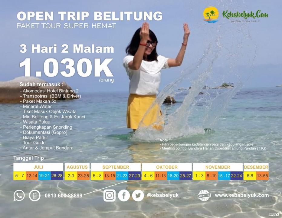 Open Trip Belitung  -- visit belitung tour