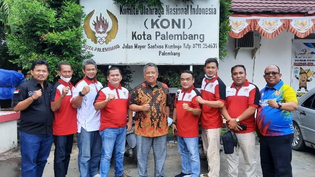 Ketua dan Pengurus KONI Pangkalpinang Silaturahmi ke KONI Palembang