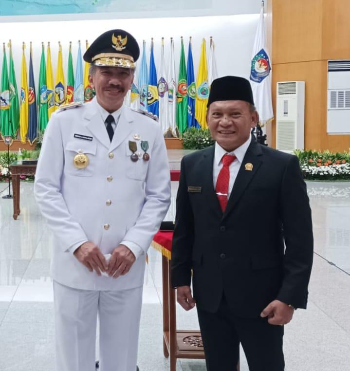 Ketua DPRD Herman Suhadi Hadiri Pelantikan Pj Gubernur Babel