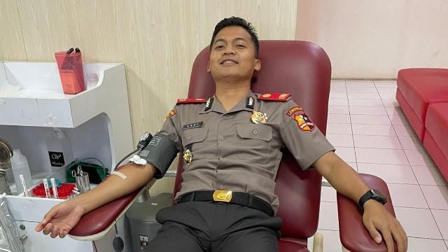 Kompol Andi ajak peserta Serdik Sespimmen Dikreg 62 Donor Darah