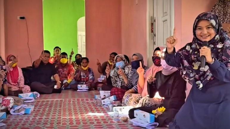 Doc : Syarifah Amelia Selaku Ketua Tim Kampanye Paslon Bupati dan Wabup Belitung Timur, Burhanudin-Khairil Anwar (Berakar).