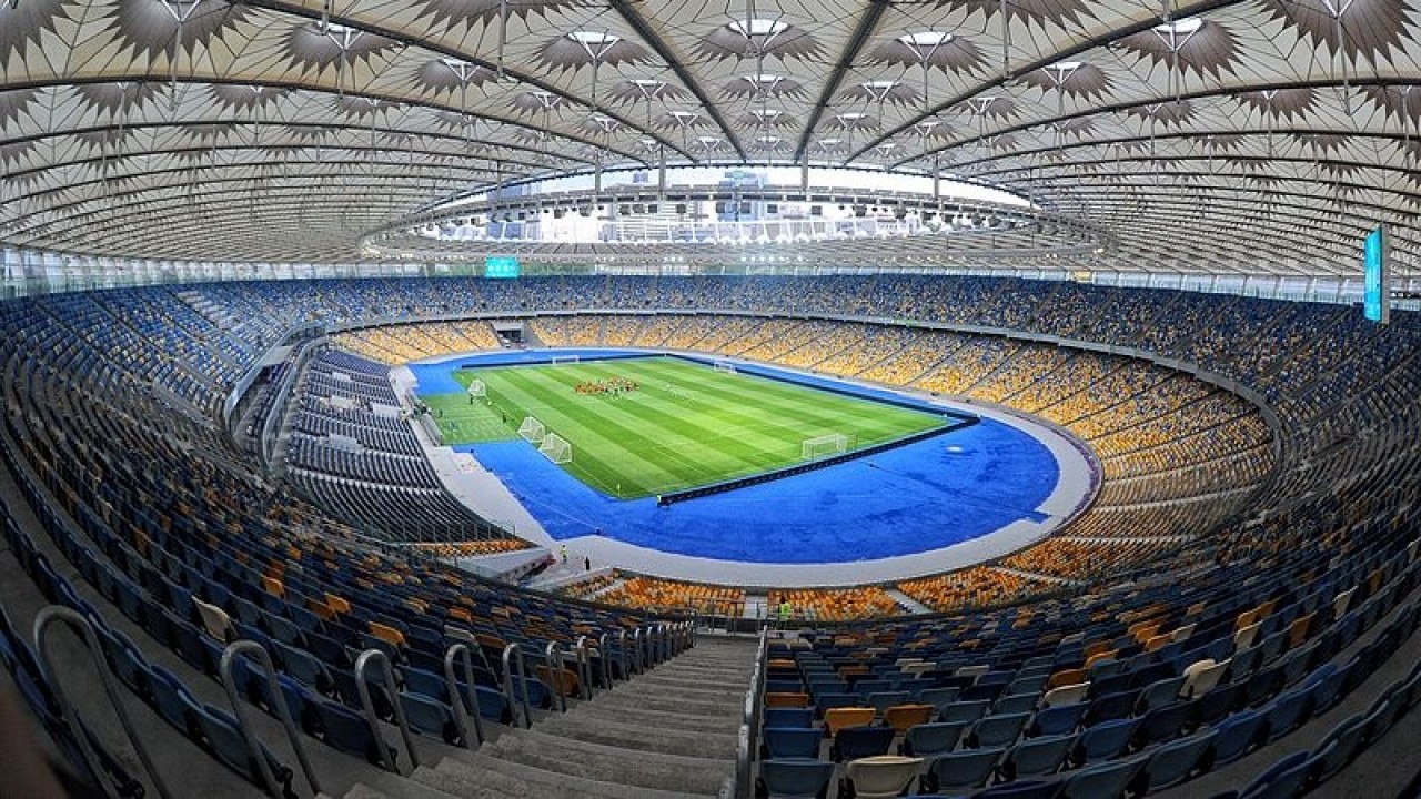 Stadion Olimpiyskiy, Kiev merupakan stadion yang digunakan untuk final liga champions 2018. (Foto: Wikipedia)