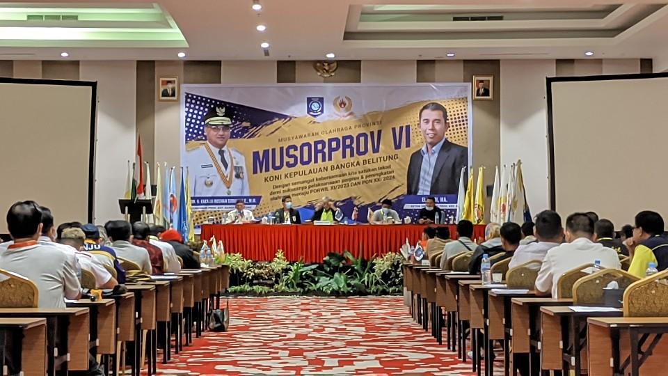 Musorprov VI, Ricky Kurniawan Terpilih Menjadi Ketua Koni Babel Periode 2022-2026