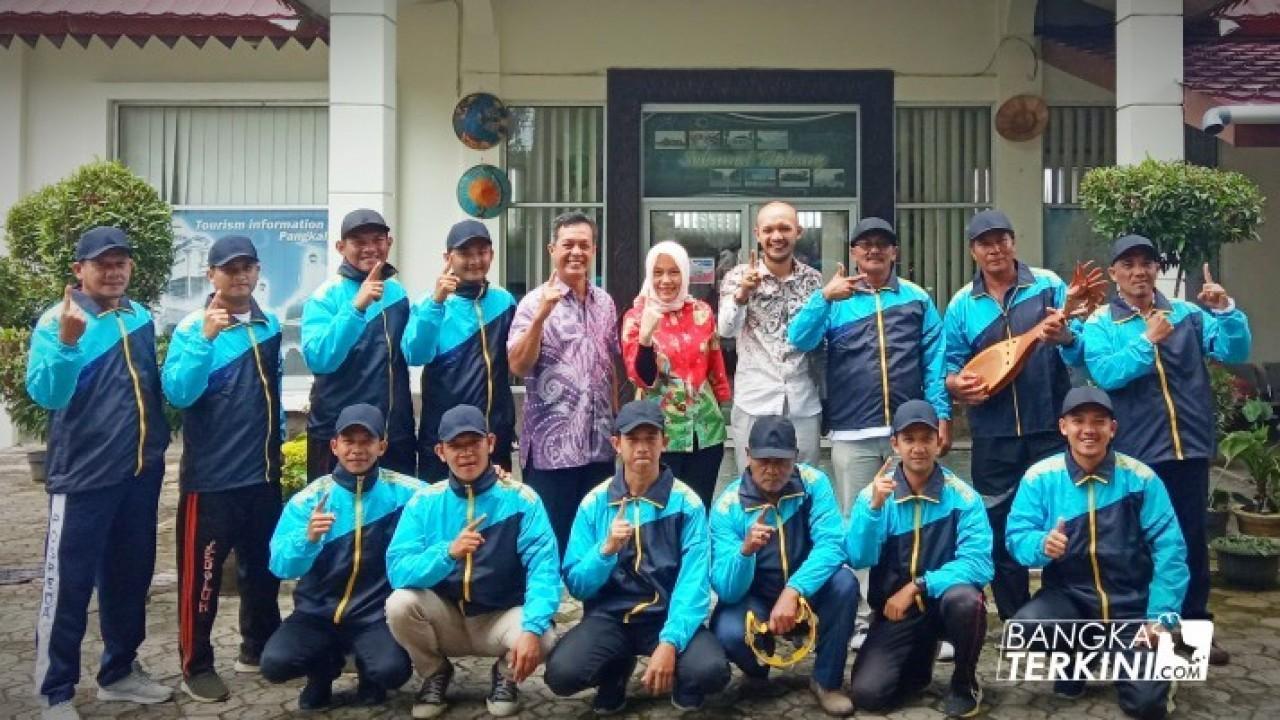Dinas Pariwisata Pangkalpinang melalui Bidang Pemuda dan Olahraga (Pora) Pangkalpinang lakukan pelepasan atlet untuk mengikuti Festival Olahraga Tradisional (FOT) tingkat Provinsi Bangka Belitung, Kamis (05/03/2020).