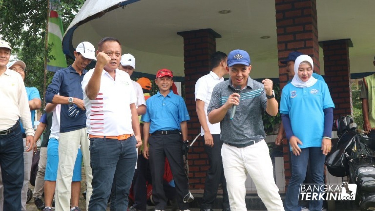 Golf Bersama Walikota Pangkalpinang dalam rangka festival Kota Beribu Senyuman Kota Pangkalpinang, Jum'at (21/12/2018).