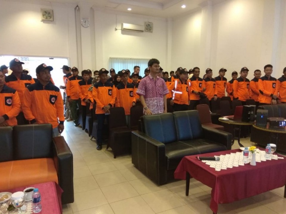 Badan Penanggulangan Bencana Daerah (BPBD) Provinsi Bangka Belitung menggelar simulasi penanggulangan bencana untuk relawan di Kabupaten Bangka Barat.