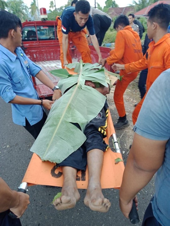TM (Korban) meninggal dunia saat kecelakaan di depan Bekas Bandara Depati Amir, Pangkalan Baru, Bangka Tengah.