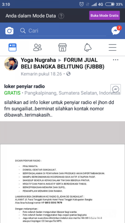 Facebook (Yoga Nugraha)