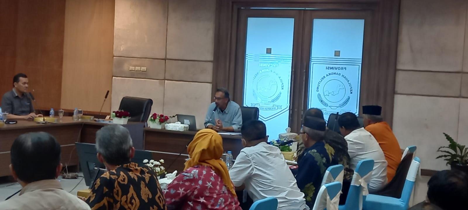 PJ Gubernur Babel Ridwan Djamaludin, Gelar Rapat Perdana Bersama Kepala OPD