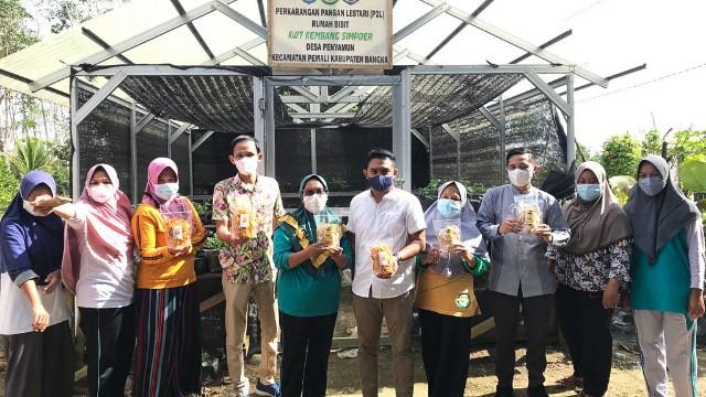 PLUT KUMKM Bangka Belitung Lakukan Pendampingan Terhadap Kelompok Wanita Tani Desa Penyamun Kabupaten Bangka.