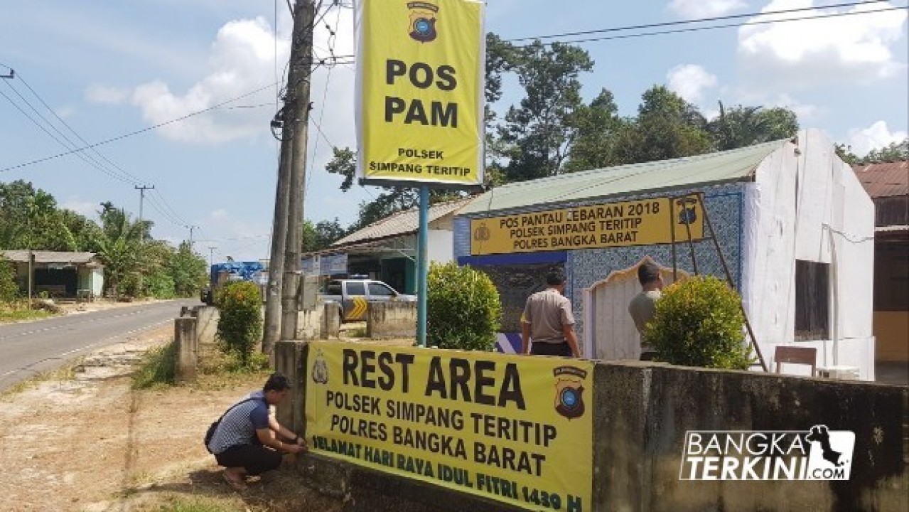 Polres Bangka Barat mendirikan dua Rest Area selama arus mudik dan balik lebaran, yakni di Pos Pam Kelapa dan Pos Pantau Kec. Sp. Teritip.