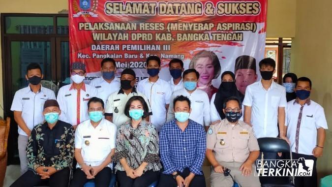 Komisi III DPRD Kabupaten Bangka Tengah (Bateng) gelar reses di Desa Bukit Kijang, Kecamatan Namang, Kabupaten Bangka Tengah, Rabu (13/05/2020).