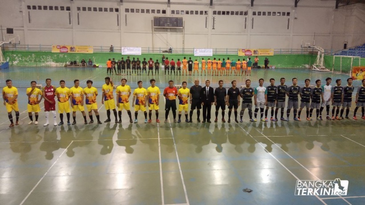 Pembukaan Liga Futsal Pangkalpinang 2019, di Gor Kacang Pedang, Sabtu (26/10/2019).