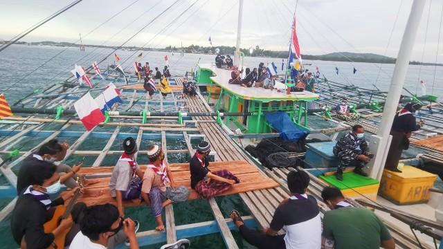 Pramuka Saka Bahari binaan Pangkalan TNI AL Bangka Belitung dalam rangkaian kegiatan Seascout Explore bersama Komunitas Pemuda Kepulauan Pongok dan berhasil ciptakan paket wisata berbasis kearifan lokal di Kepulauan Pongok, Kabupaten Bangka Selatan.