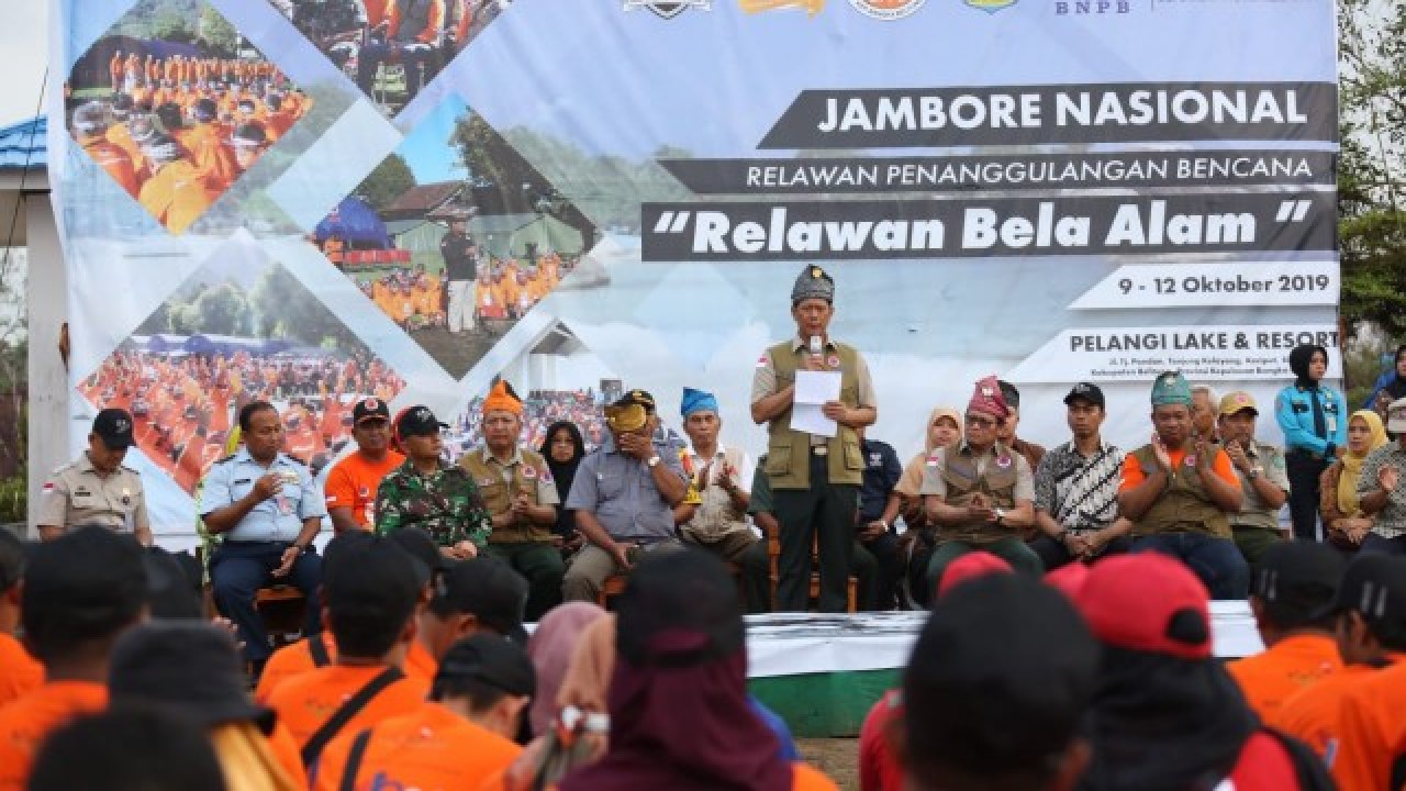 Penutupan Jambore Nasional (Jamnas) Relawan Penanggulangan Bencana Indonesia Tahun 2019