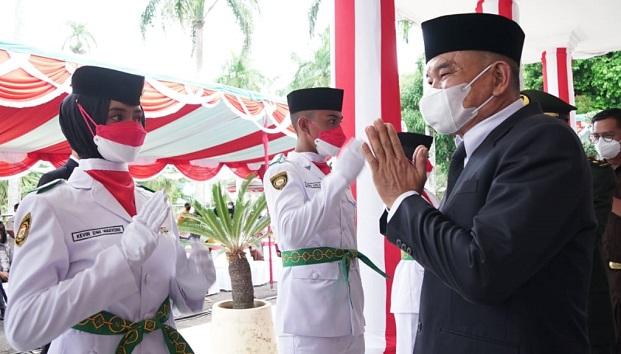 Wakil Wali Kota, M. Sopian Kukuhkan Paskibra Pangkalpinang Bangka Belitung 2021