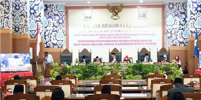 Wakil Wali Kota Pangkalpinang Hadiri Paripurna Istimewa Pidato Kenegeraan Presiden Republik Indonesia